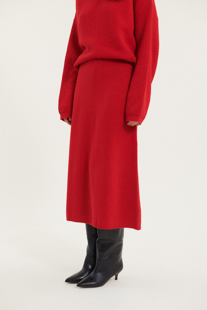 Basic Apparel Lise 3/4 Skirt Nederdele 278 High Risk Red